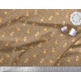thumbnail image 2 of Soimoi Poly Georgette Fabric Paw,Bone & Puppy Dog Decor Fabric Printed Yard 42 Inch Wide, 2 of 3