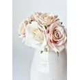 thumbnail image 3 of 7.5" Faux Pink/Cream Rose Bundle (3), 3 of 4