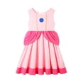 thumbnail image 4 of Disney-vestido informal de princesa para niños, ropa de verano con manga, Minnie Mouse, Blancanieves, Rapunzel, Ariel, 4 of 5