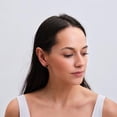 thumbnail image 4 of LuckyLy Aretes Mujer de Corazón con Piedras Naturales, Acero Inoxidable con Baño Oro 14k – Joyería para Mujer, Regalos para Mujer San Valentín y Navidad, Regalos para Mamá Cumpleaños, violeta Unitalla, 4 of 6