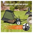 thumbnail image 7 of 42 Inch Lawn Sweeper Tow Behind, 12 cu ft Grass Collector, Heavy Duty Leaf Sweeper for ATV UTV Tractor, Adjustable Height Debris Collector with Dump Rope, 7 of 7