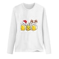 thumbnail image 2 of Puntoco Mujer Navidad Casual Manga Larga O-Cuello Cerveza Sudadera Pullover Blusa Puntoco Puntoco-4611, 2 of 2