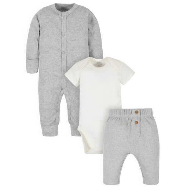 Modern Moments Modern Moments by Gerber® Baby Boy Onesies® Bodysuit, Coveralls, and Pants Set