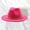 Hot Pink, variant on Lroveb Womens Cowboy Hats Western Hat Women Classic Roll Up Buckle Belt Retro Wide Brim Fedora Hat
