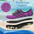 thumbnail image 4 of Bergman Kelly Mens and Womens Durable Water Shoes (M 7.5-12; W 8.5-13), Aqua Socks, Barefoot Skin Shoes for Water Sports Mud Racing Beach Surf Pool US Casual Shoes, 4 of 9