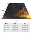 thumbnail image 3 of Bingfone Glowing Snake Dark Forest Print Flannel Fleece Blanket Throw Blanket for Bed,Sofa,Couch,Travel,Camping(50"x40" ), 3 of 8