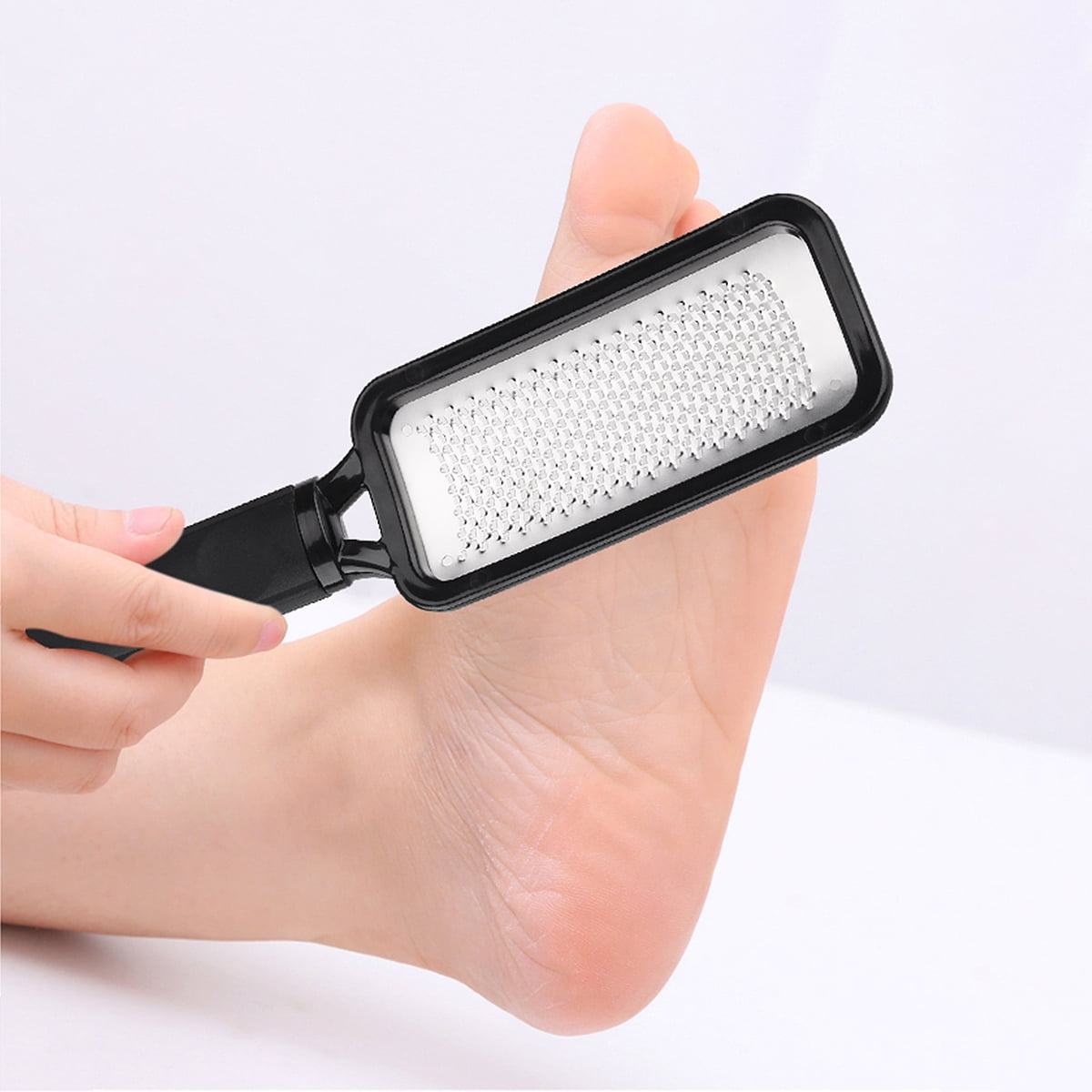 PIXNOR Stainless Steel Foot Exfoliating Scrubber Cleaner File (Black