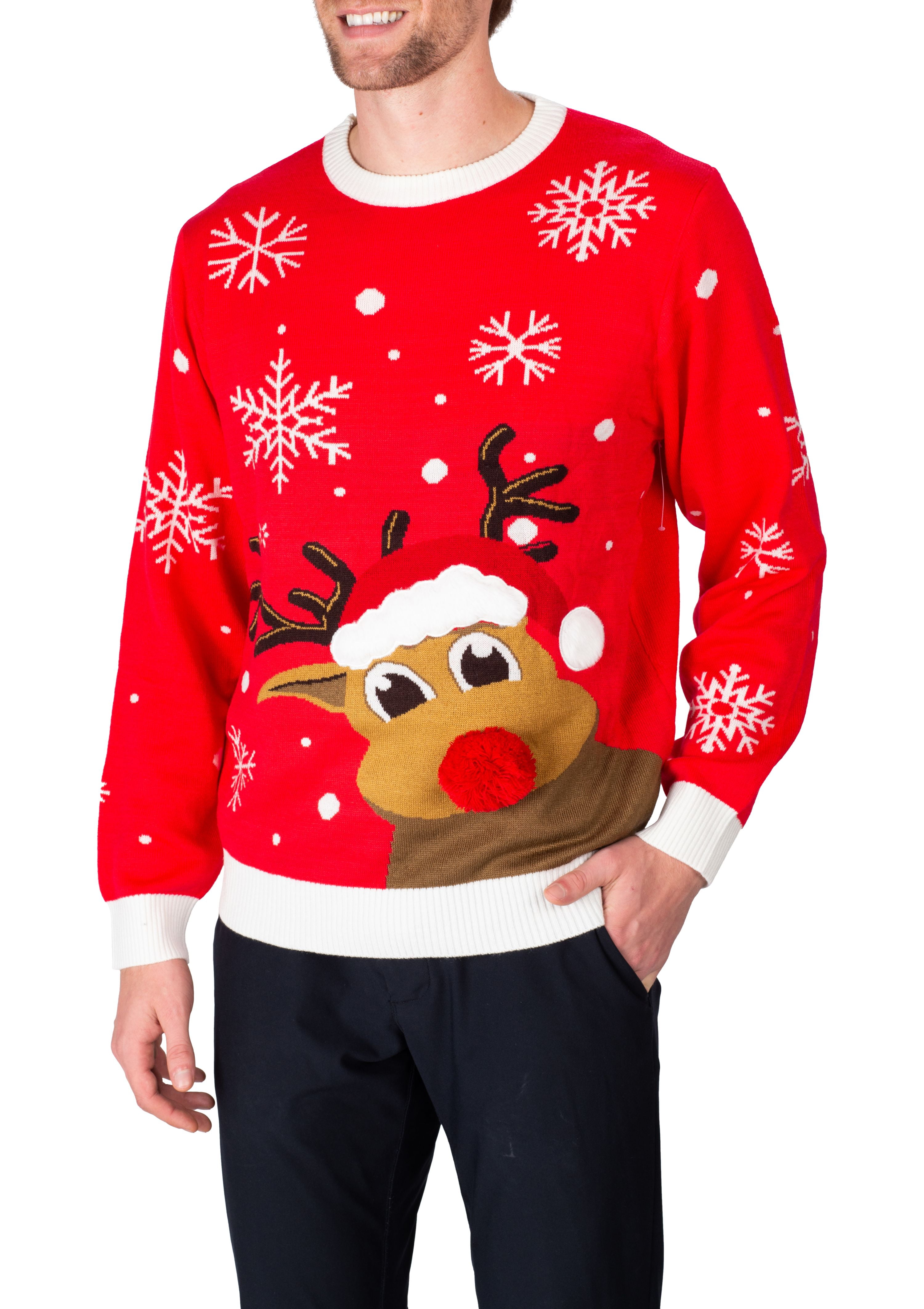 Doggie Style Store Black Reindeer Rudolph Cat Pet Kitten Knitted Jumper Knitwear Christmas Xmas Sweater Size XL