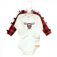 thumbnail image 2 of Hudson Baby Cotton Long-Sleeve Bodysuits, 3- Pack, Newborn- 24 Months, 2 of 5