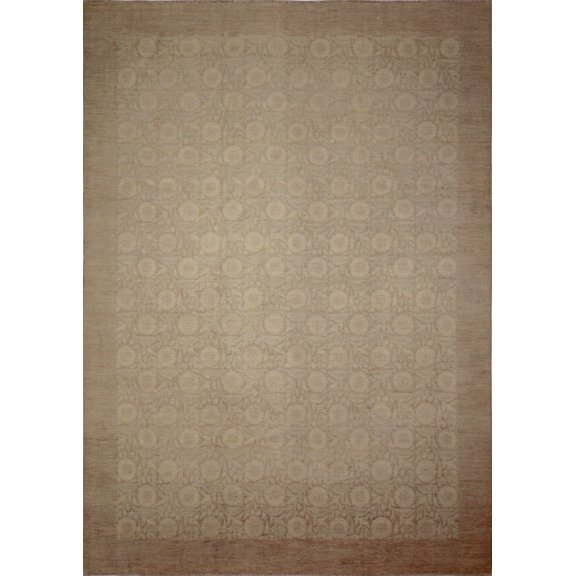 Peshawar Azad Chocolate/Lt. Green Rug, 10'3" x 14'0"