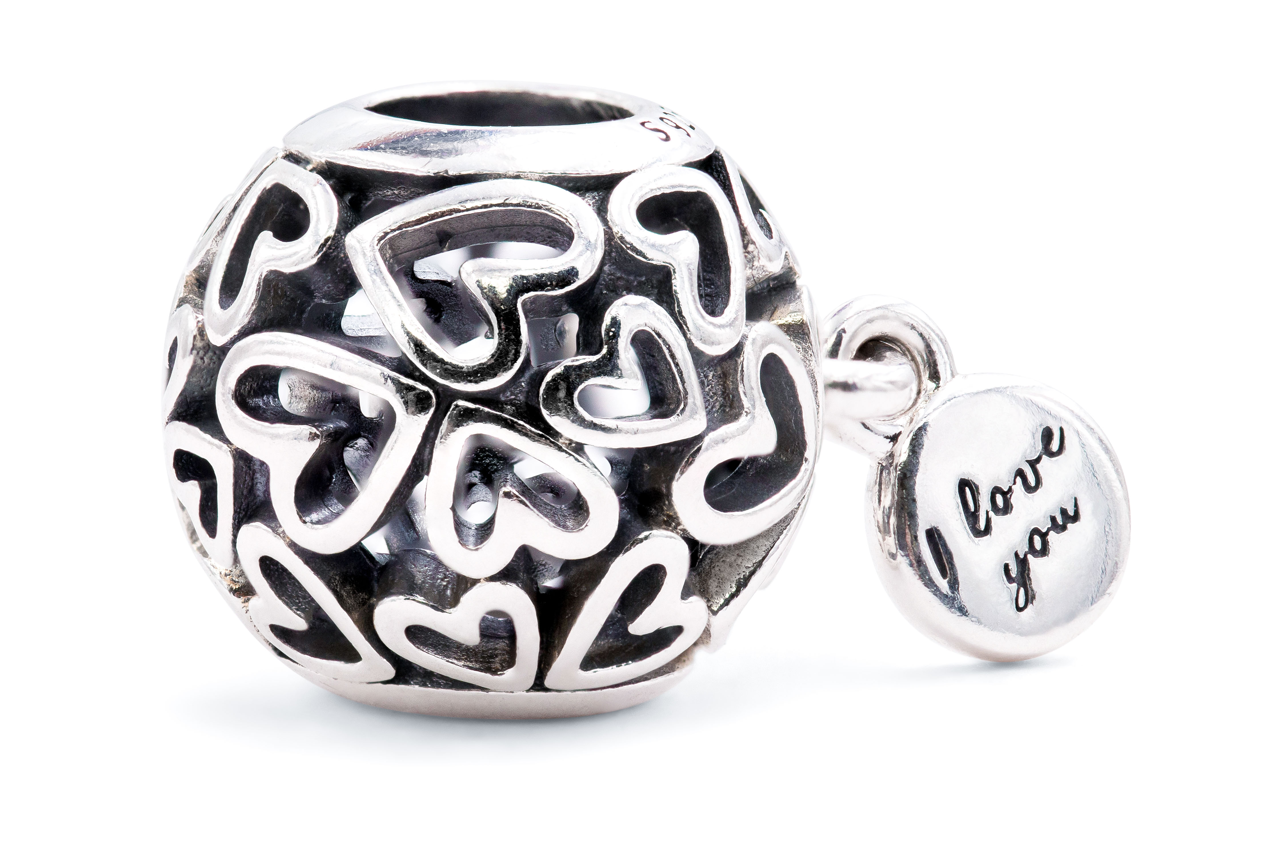 PANDORA Openwork Love Hearts Charm 