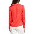 thumbnail image 2 of Elie Tahari womens  The Ciaran Silk-Blend Blouse, l, Red, 2 of 3