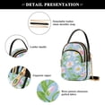 thumbnail image 4 of FORMRS Crossbody Bag for Women Quilted Travel Shoulder Cell Phone Purse with Chain Strap Handbag, Blue Floral, 4 of 7