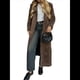 thumbnail image 1 of Chaquetas de Gamuza para Mujer, con Solapa, Botones y Cinturón, Estilo Vintage, para Otoño e Invierno, Abrigo para Caminar Café L, 1 of 10