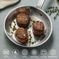 thumbnail image 3 of Tramontina Tempo Tri-Ply Base Stainless Steel 8-Inch Small Frying Pan, Induction-Ready Skillet, Oven-Safe, Dishwasher-Safe, 3 of 8