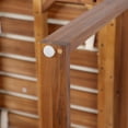 thumbnail image 3 of Kynora Modern Outdoor Patio Dining Chairs with Cushions, Acacia Wood, Beige + Teak, Set of 2, 3 of 12