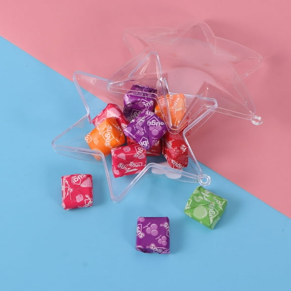 OFFIGAM Clear Shatterproof Plastic Ornaments with Open Close Design for Party Decorations 1 Set