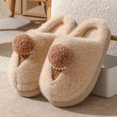 thumbnail image 3 of Nuevas zapatillas de invierno de algodón con dibujos animados para mujer, zapatos peludos de interior de suela gruesa para uso doméstico, zapatos cálidos de algodón medio antideslizantes para uso exte, 3 of 5