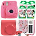 thumbnail image 6 of Fujifilm Instax Mini 9 Fuji Instant Camera Flamingo Pink + 50 Film Sheets Classy Kit, 6 of 12