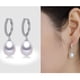 thumbnail image 2 of Jumpingount 2X pendiente de perla pendiente de oreja joyería de moda dulce regalo fiesta citas dama accesorios mujeres suministros pendientes de aro Ropa, zapatos y accesorios Miscelánea Rosa Jumpingount AP018762-02, 2 of 6