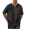 thumbnail image 2 of 2 Pack M-5X Plus Size Mens Big & Tall T-Shirts Summer Short Sleeve Shirts for Men Pullover V Neck Heavyweight Tees Tops Fathers Gifts, 2 of 8