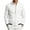 White, variant on Men's Loose Casual Bomber Jacket, Full Zip Long Sleeve Coat with Ribbed Cuffs & Zipper Pocket for Spring Fall Street Cycling Travel Daily Work