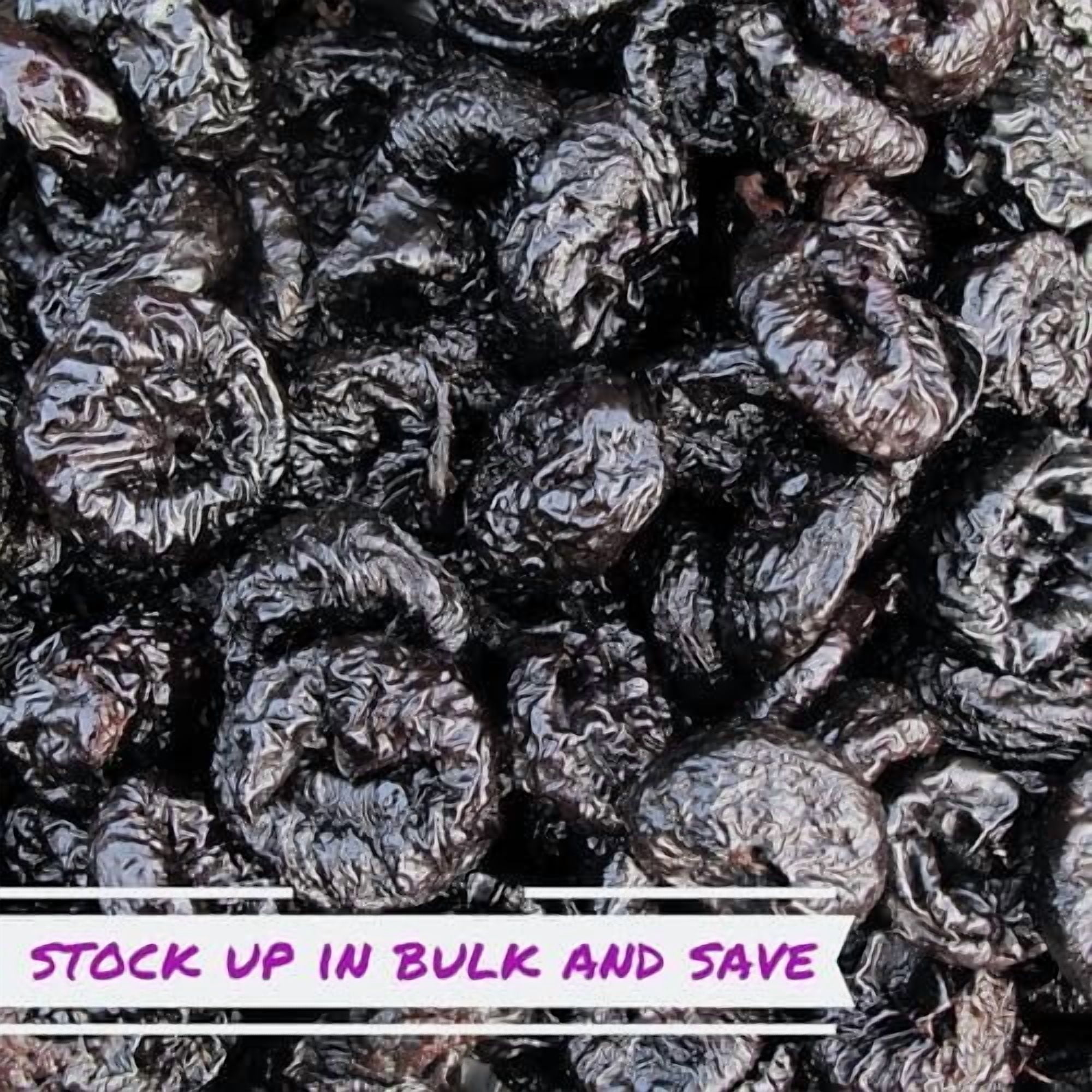 Dried Pitted Prunes Unsweetened by It's Delish, 5 Lbs Bulk Bag  Naturally Sweet, No Sugar Added, High Fiber Dried Fruit Snack  Healthy, Moist and Fresh Dry Plums  Vegan, Kosher