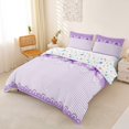 thumbnail image 3 of Erosebridal Cartoon Cute Bows Queen Duvet Cover Set For Girls,Dreamy Princess Bowknot Bedding 3pcs,No Comforter,Reversible, 3 of 6