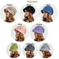 thumbnail image 3 of Keep Warm Women Girl Thickened Short Brim Soft Plush Fleece Lined Bonnet Beanies Knitted Hat Ear Protection PINK, 3 of 8