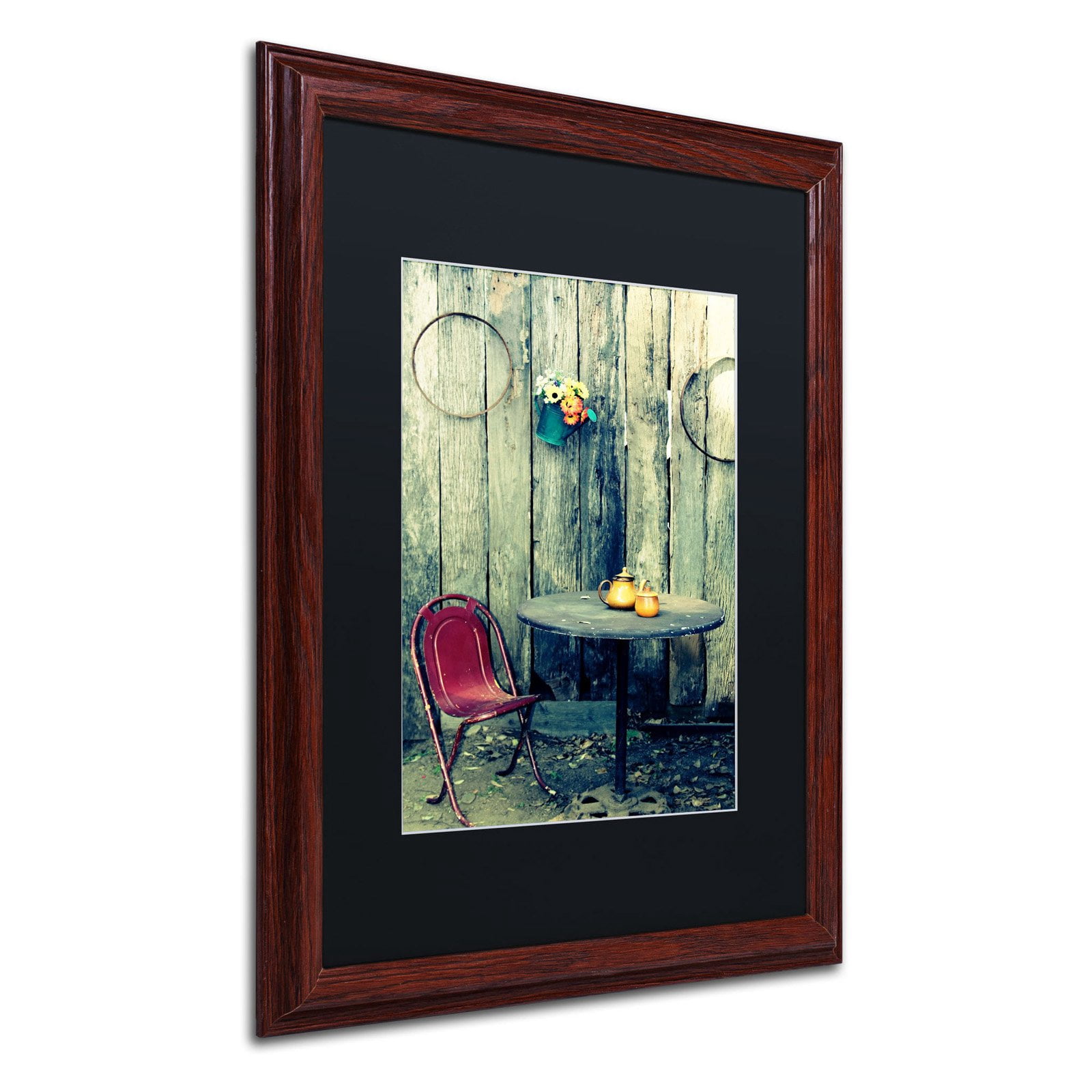 Trademark Fine Art "From the Past" Canvas Art by Beata Czyzowska Young, Black Matte, Wood Frame