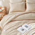 thumbnail image 3 of Juego de edredón Zzlpp Queen Beige, 7 piezas, cama en bolsa, 3 of 6