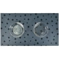 thumbnail image 5 of Drymate Pet Bowl Placemat, Dog & Cat Food Feeding Mat - Absorbent Fabric, Waterproof Backing, Slip-Resistant - Machine Washable/Durable (16” x 28”) (Grey Stripe Black Paw), 5 of 5