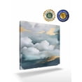 thumbnail image 2 of Cloud Effect Canvas Wall Art, Modern Watercolor Marble Texture Framed Wall Decor Modern Artwork Prints Painting for Living Room, Bedroom, Kitchen & Cafe Decor 8x8 Inch, 2 of 9