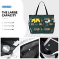 thumbnail image 2 of Wukai Big Machine Print Zipper Bag,large Beach Tote Bag,Waterproof Sandproof Bag,Grocery and Picnic Tote Travel Bag, 2 of 5