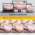 thumbnail image 6 of CARZZI LIFE 60 Inch Oversized Chaise Lounge Chair Indoor, Corduroy Boneless Chaise with Armrests & Backrest /2 Pockets /3 Pillows, Lounge Sofa Bed for Adults Living Room (Pink), 6 of 8