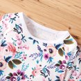 thumbnail image 6 of Odeerbi Baby Girls Clothes Toddler Outfit Autumn Winter Floral All Over Print 2024 Long Sleeved Crew Neck Pullover Trousers Suit Multicolor, 6 of 7