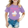 thumbnail image 3 of WOYY Toddler Girls 100 Days Of School T-Shirt Short Sleeve Crew Neck T Shirt, Sizes 3-4T, 3 of 3