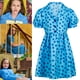 thumbnail image 4 of Disfraz de Cosplay de la película Matilda, el musical de Roald Dahl, vestido azul para niña, mono, fiesta de carnaval, Halloween, ropa de baile de graduación, 4 of 4