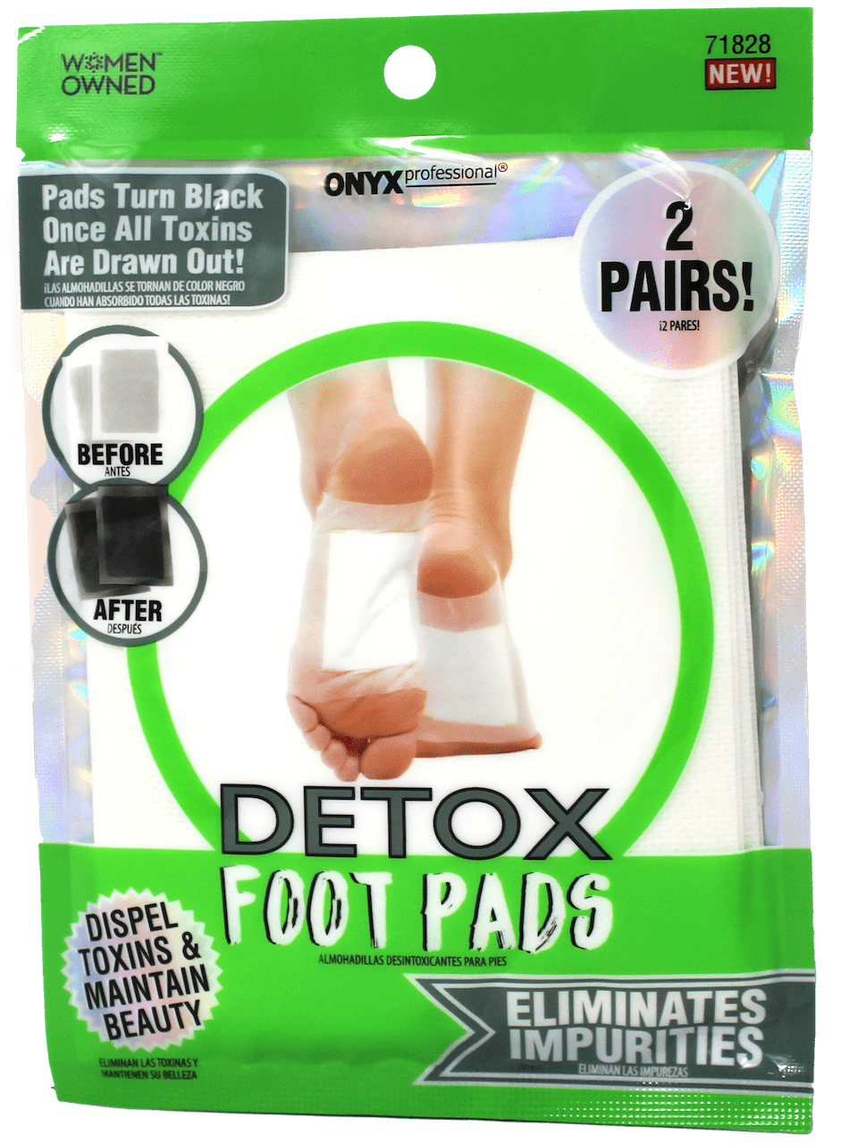 Onyx Professional Detox Foot Pads, Removes Toxins and Impurities, 2 Pairs