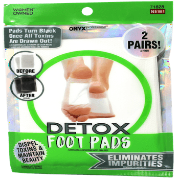 Onyx Professional Detox Foot Pads, Removes Toxins and Impurities, 2 Pairs