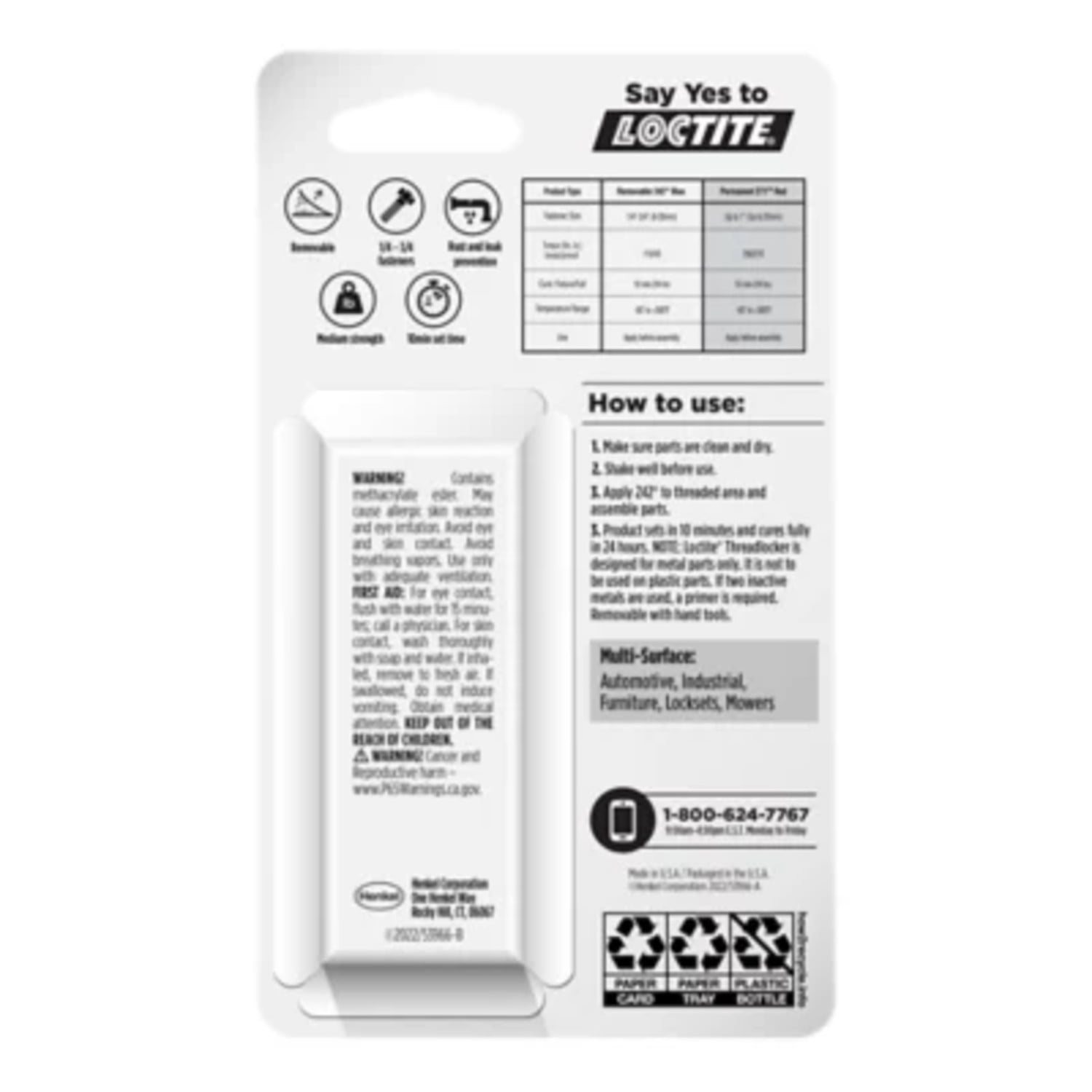 Loctite Threadlocker Blue 242 Removable, 1, Blue 6 Ubuy Kuwait