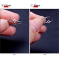 thumbnail image 5 of 100 Pieces Silver Plated Wine Glass Charm Rings Earring Hoops 25mm, 5 of 9