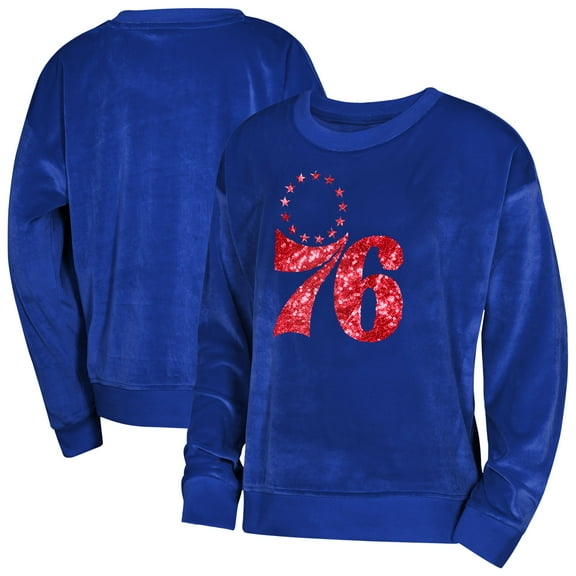 Youth Girls Outerstuff  Royal Philadelphia 76ers Step Back Sweatshirt