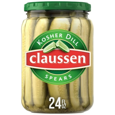 Claussen Kosher Dill Pickle Spears, 24 fl. oz. Jar, No Spice
