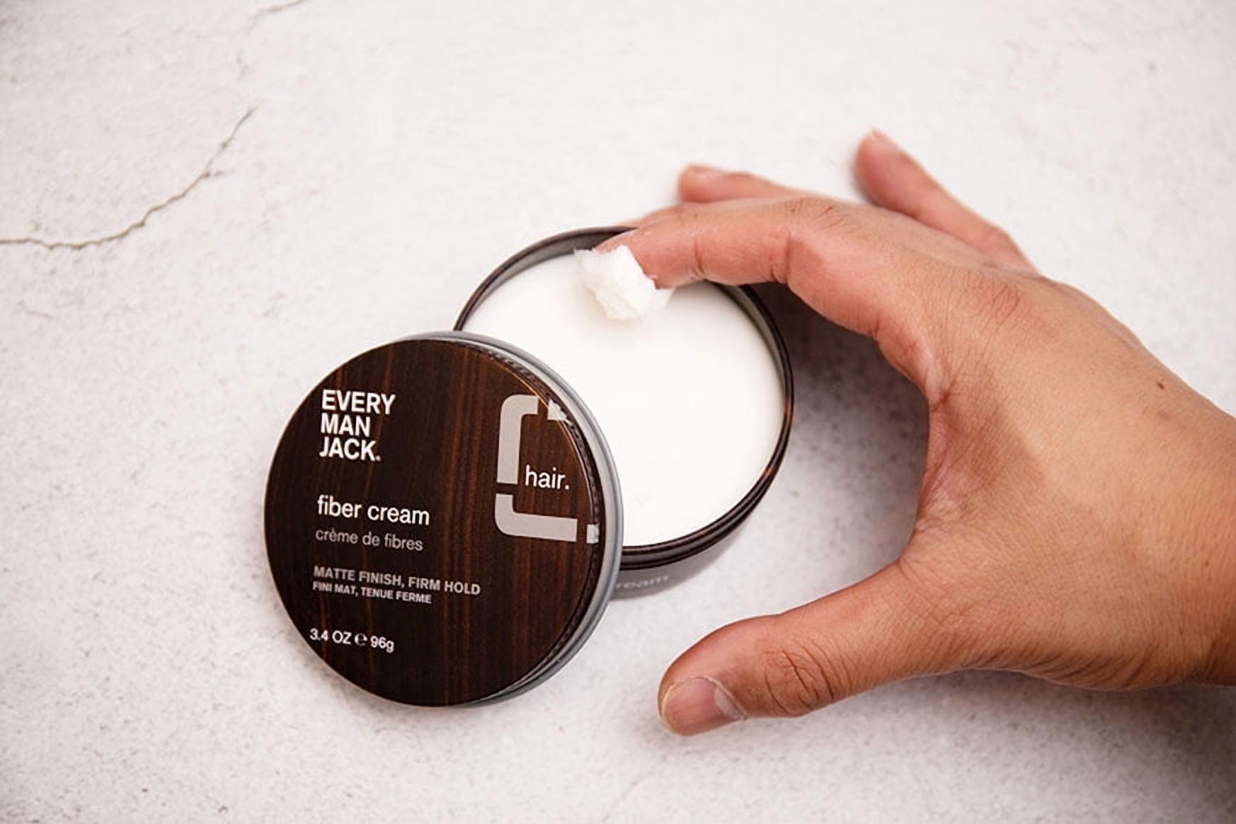 Every Man Jack Matte Finish Hair Styling Fiber Cream for Men, Naturally Derived, 3.4 oz