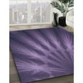 thumbnail image 3 of Ahgly Company Machine Washable Indoor Round Transitional Plum Purple Area Rugs, 5' Round, 3 of 7