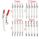 thumbnail image 5 of 5 Pedazos Extensores De La Joyería Cierre De La Langosta Cords Termina Para Los Oficios 1m M Sunnimix Corchete de la joyería, 5 of 8