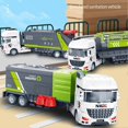 thumbnail image 2 of Sanitation City Sanitation Truck Toy Realistic Garbage Truck Recycling Trucks Water Tanker Inertial Forward Vehicle Toy No Battery Required Mini Inert, 2 of 5