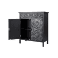 thumbnail image 6 of Tcbosik Sideboard Buffet with 2 Doors, Storage Cabinet with Drawer, Credenza with Adjustable Shelf, Modern Coffee Bar Cabinet for Dining Room, Kitchen, Easy Assembly, Black, 6 of 11
