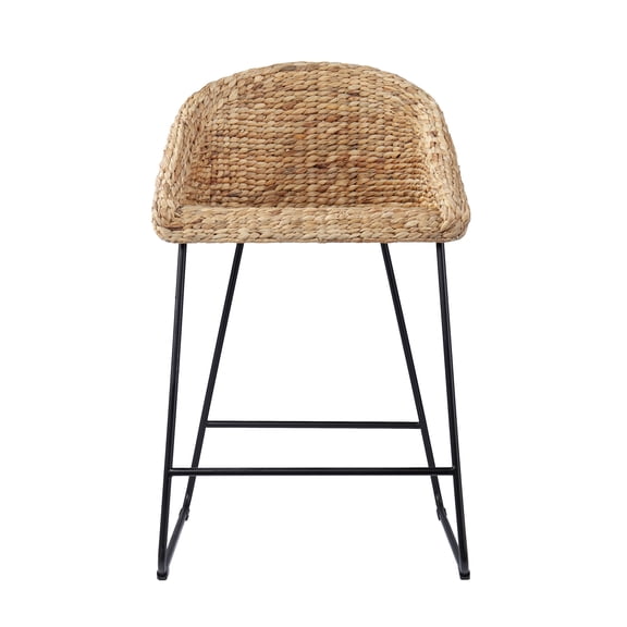 SEI Landrine Water Hyacinth Counter Stools – 2pc Set